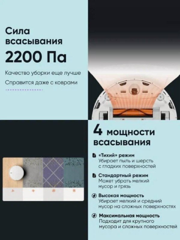 Робот-пылесос Xiaomi Robot Vacuum-Mop Essential 3