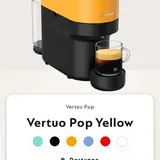 Кофемашина NESPRESSO Vertuo Pop Yellow 1