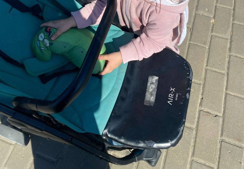 Коляска anex с чехлом на ножки 2