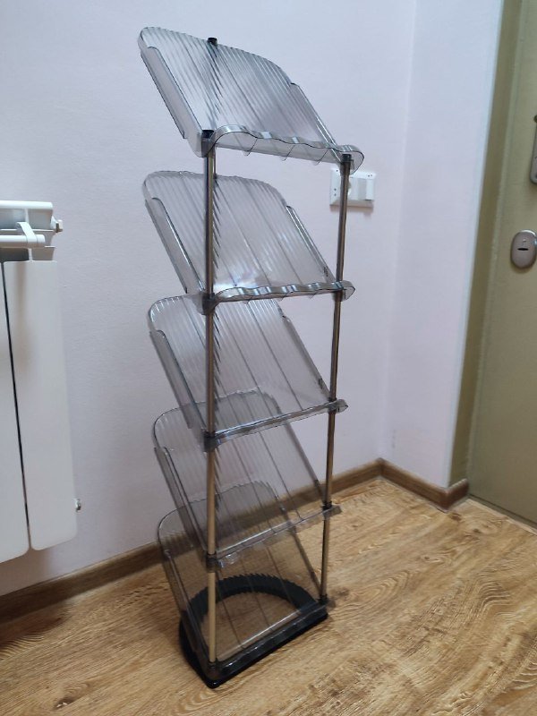 Обувница металл пластик 5 полок