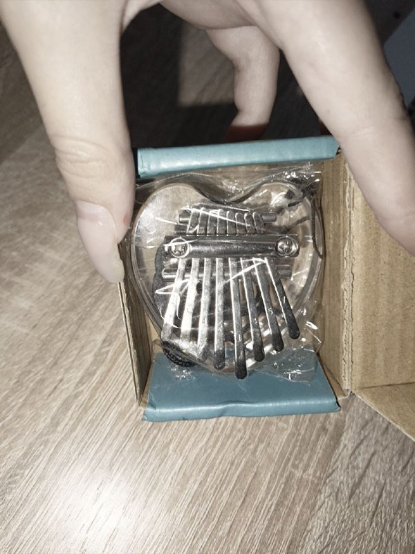 калимба сувенирный в виде кристального сердца 2