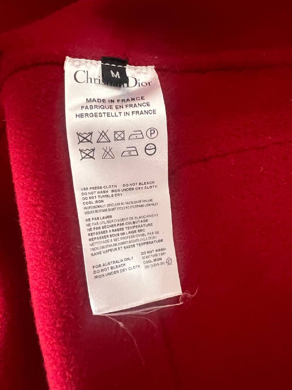 Christian Dior пальто женское красное M,L 3
