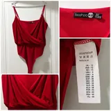 Красное боди Boohoo 1