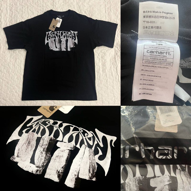 Футболка Carhartt WIP Pagan черная оверсайз L XL