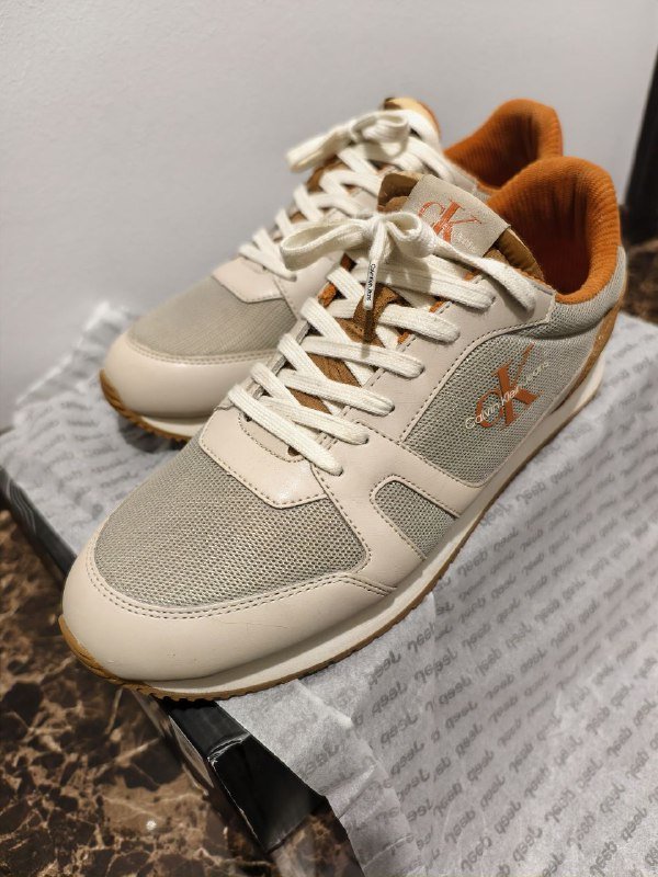 Мужские бежевые кроссовки RETRO RUNNER LOW Calvin Klein 4