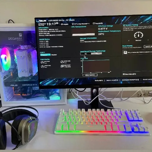 Игровой компьютерный сетап с монитором Xiaomi 144 Гц