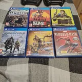 Sony PlayStation 4 Slim, 2 джойстика, игры 3