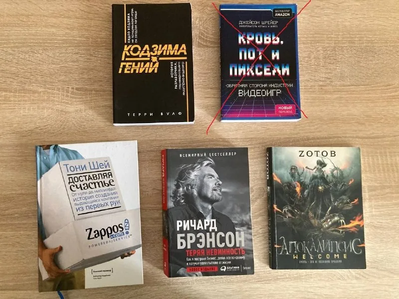 Книги Тони Шея, Ричарда Брэнсона, Зотова, Леонардо да Винчи 1