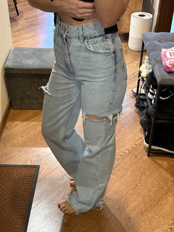 Джинсы с разрезами Zara XS S 34 размер 4