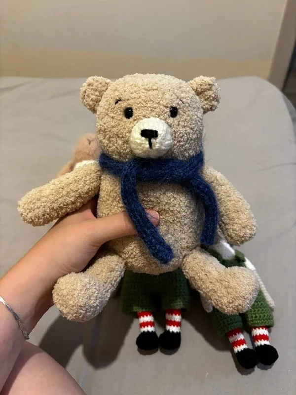 Игрушки ручной работы, мишка, коровка, эльфы, зайка 1