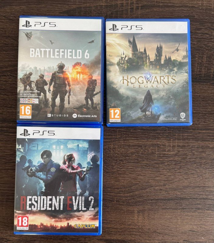 Battlefield 6, Hogwarts legacy, Resident evil 2