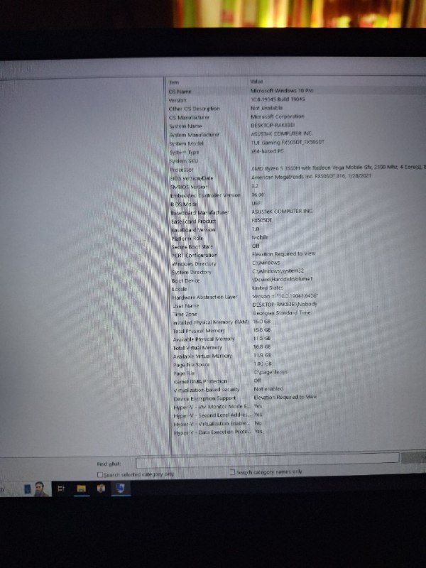 Ноутбук ASUS TUF Gaming FX505DT 5