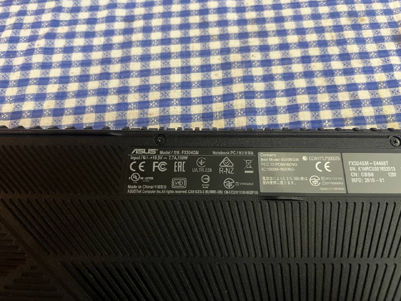 Игровой ноутбук Asus TUF FX504GM Intel i7 16GB RAM 3