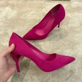 Сумка через плечо, розовые лодочки, юбки, кардиган 3