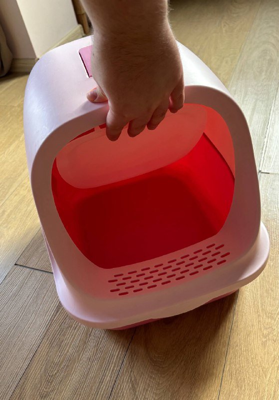 Пластиковый кошачий лоток 35х50х40 2