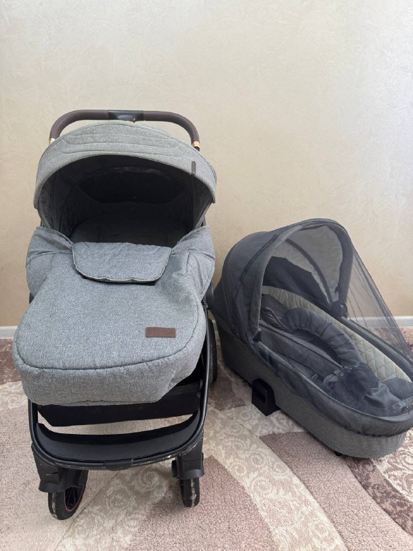 Детская коляска трансформер 3в1 с автокреслом и аксессуарами 8
