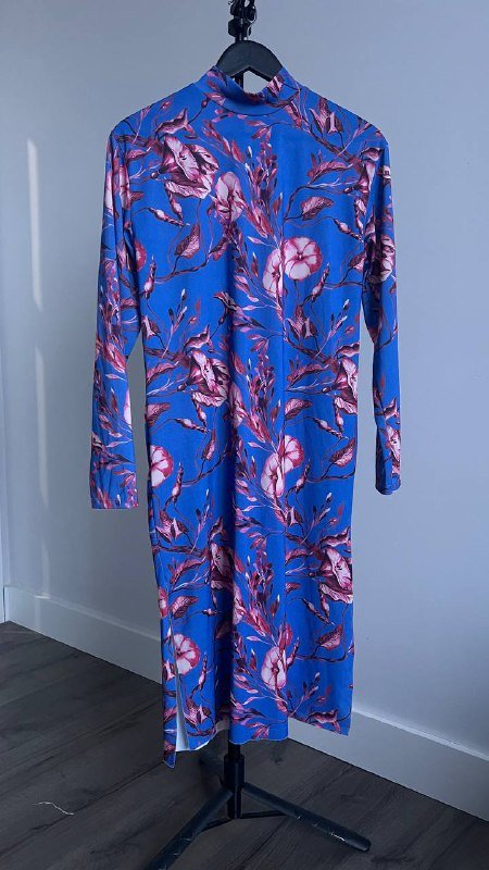 Платья Zara зеленое, красное, синее в цветок 7