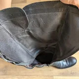 Винтажные кожаные сапоги 6