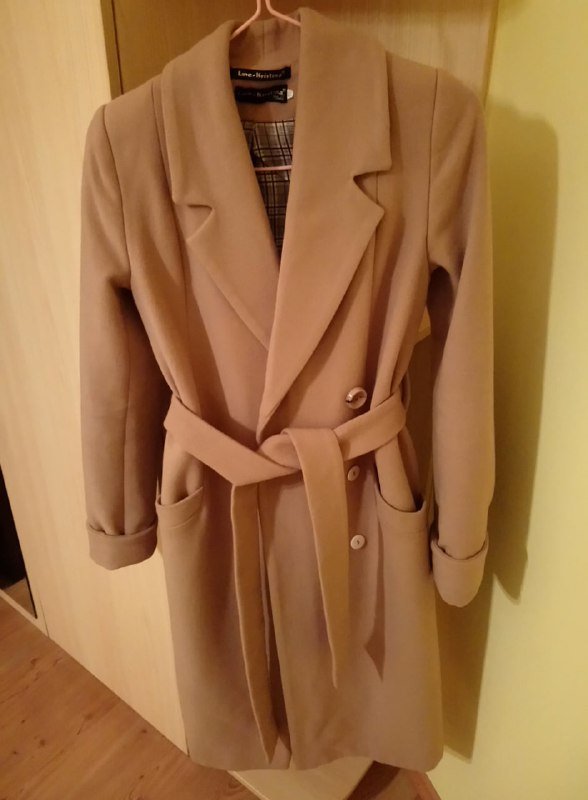 Бежевое женское пальто Love-Kristina