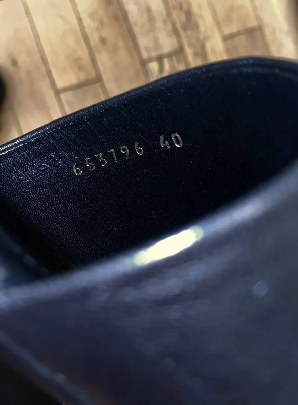 Черные кожаные мюли Balenciaga 3
