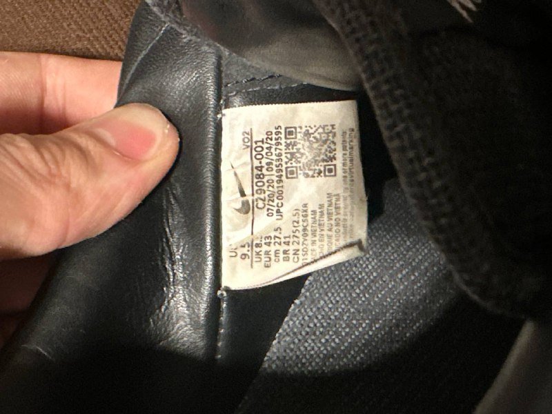 Черные Nike Stussy Air Force кроссовки 9,5us/43eu 8