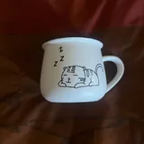 Металлическая кружка с котом 2