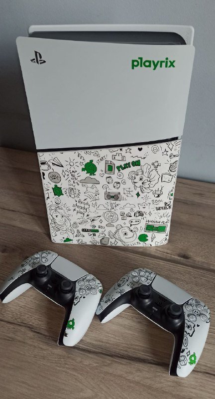 PlayStation 5 Slim 1TB, 2 controllers, games The Last of Us 2, Death Stranding 2, Resident Evil 4 1