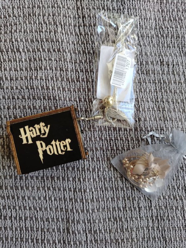 Закладка, музыкальная шкатулка, подвески на бокалы Гарри Поттер