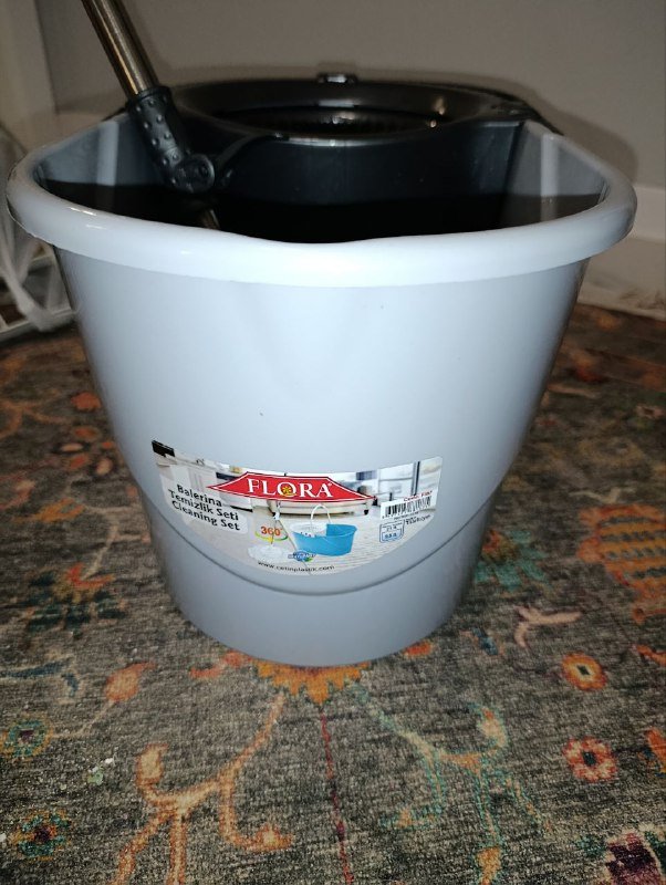 Ведро для уборки с отжимом и швабра 3