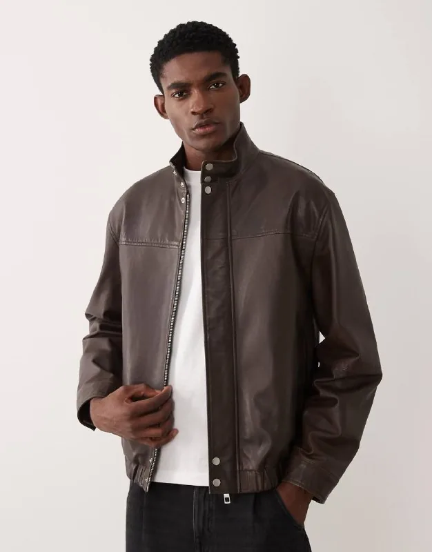 Брюки Helly Hansen и Zara Athleticz, кожаная куртка Asos 1