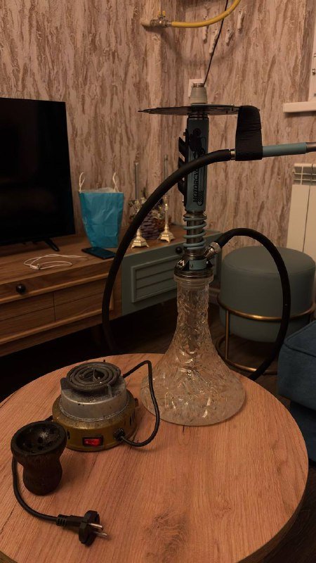 Кальян Megahead, электрическая плитка для углей, чашка Cosmobowl