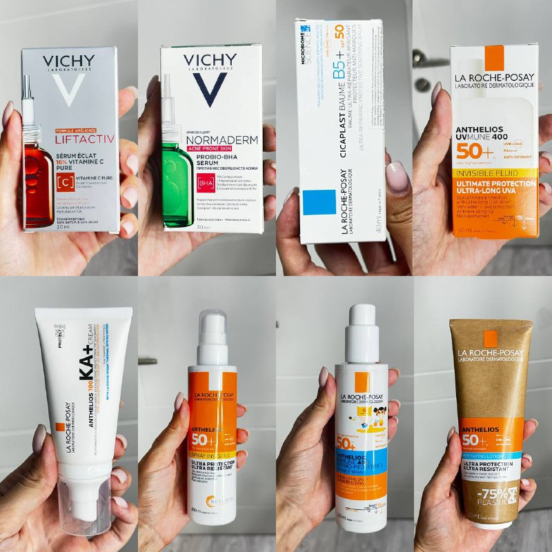 Сыворотки, бальзам и солнцезащитные кремы La Roche-Posay, Vichy