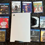 PS5 с дисководом, джойстик и игры комплектом 1