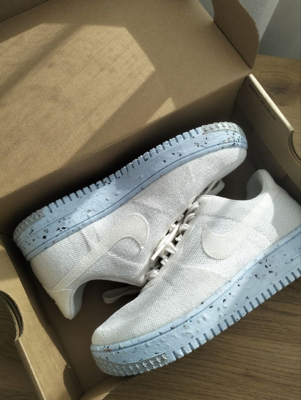 Новые оригинальные женские кроссовки Nike Air Force 1 Crater FlyKnit