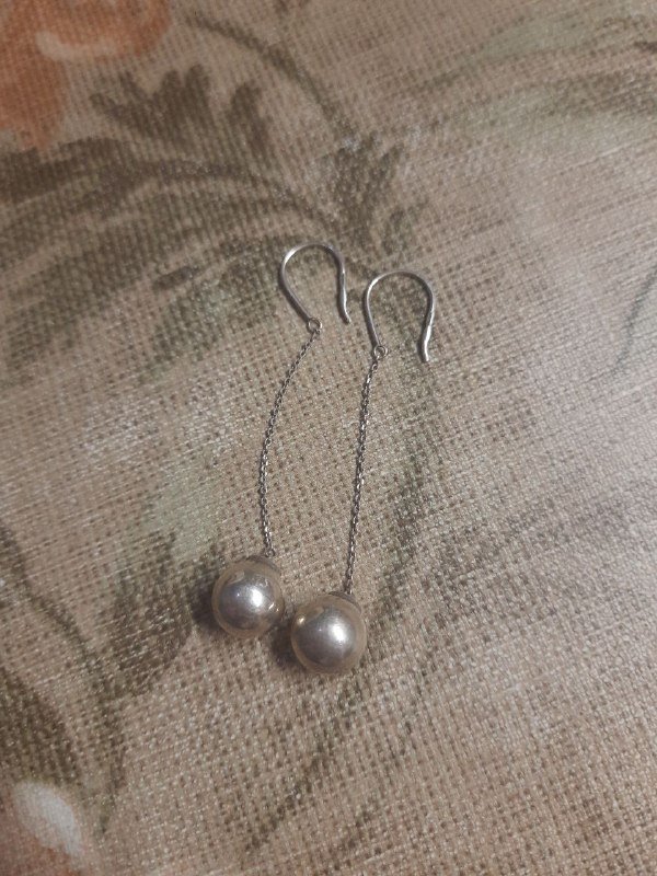 Серьги серебряные