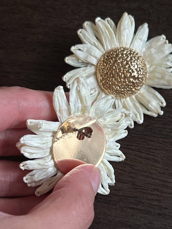 Серьги H&M в виде подсолнухов