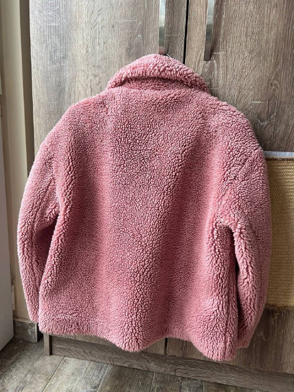 Шубка Zara Woman пудрово-розовая XS 2