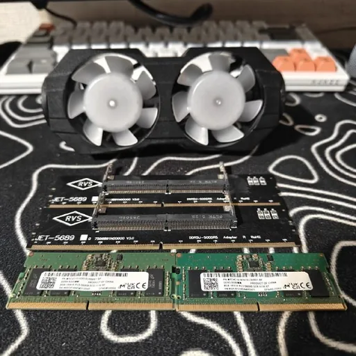 Оперативная память DDR5 SODIMM 2x8 GB, адаптеры, aRGB кулер