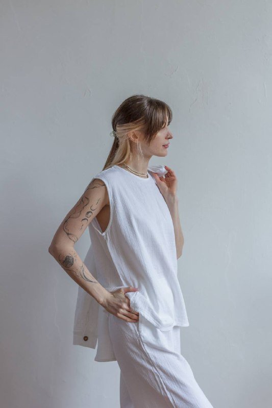 Костюмы и платья из муслина женские 4