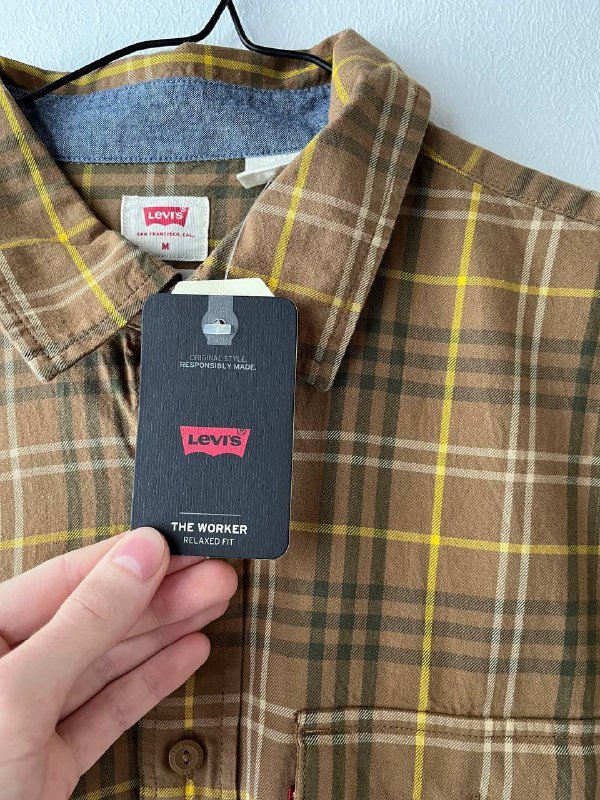 Мужская рубашка Levis Worker размер M 4