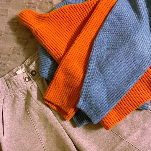 Trousers and H&M sweaters