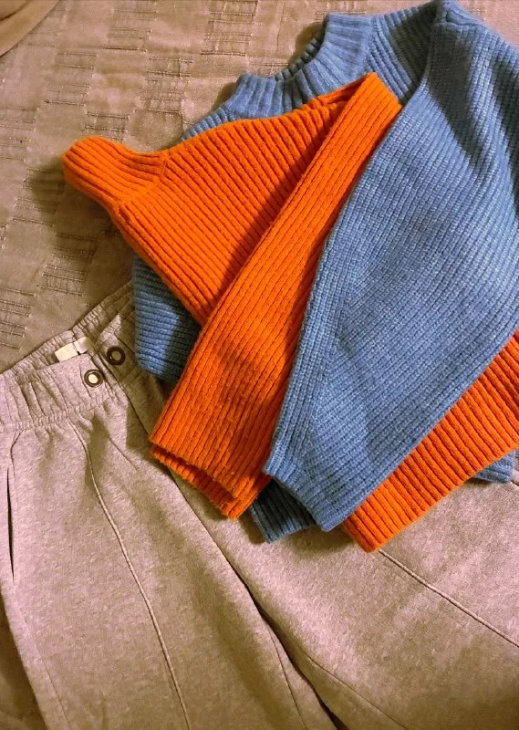 Trousers and H&M sweaters
