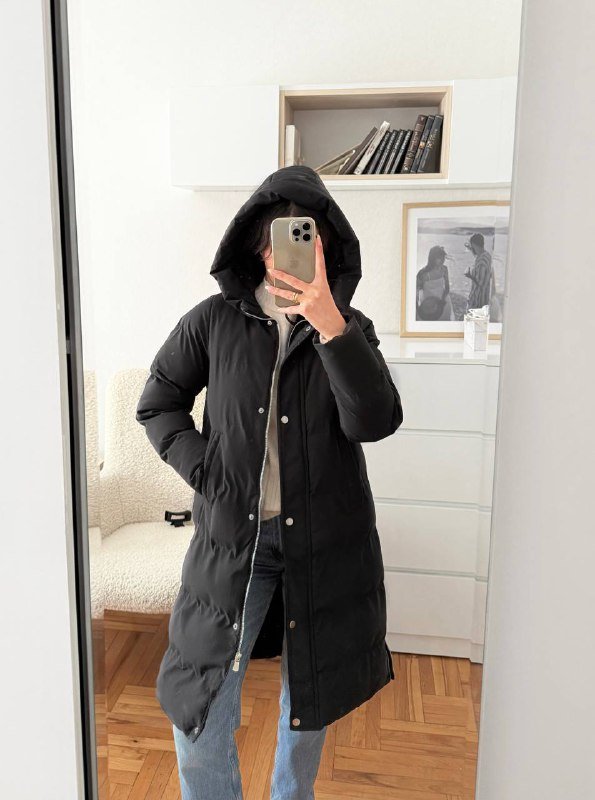 Женская куртка Gold & Silver черная зимняя 2