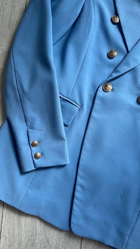 голубой пиджак размер S-M 2