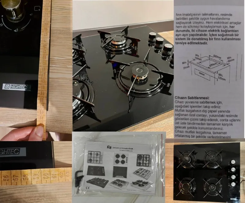 Газовая панель, электродуховка, микрофоны 1