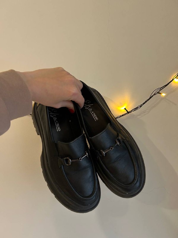 Лоферы из натуральной кожи, размер 40 2