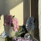 Искусственные цветы, елочки, деревья, дискошар 2