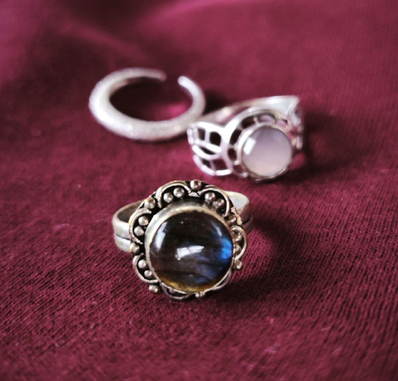Бижутерия, серебро, кольца, серьги с камнями 3