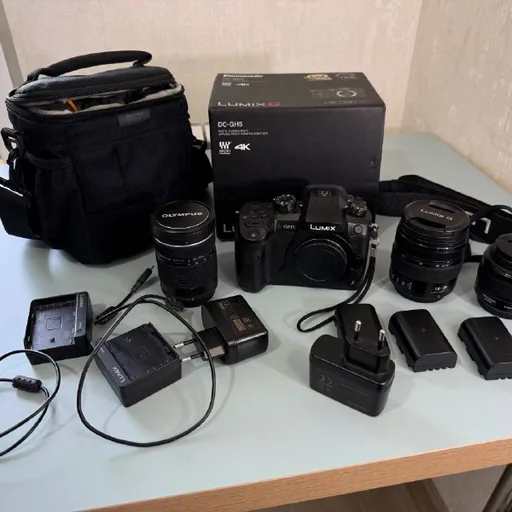 Panasonic GH5, объективы Panasonic и Olympus, фотосумка