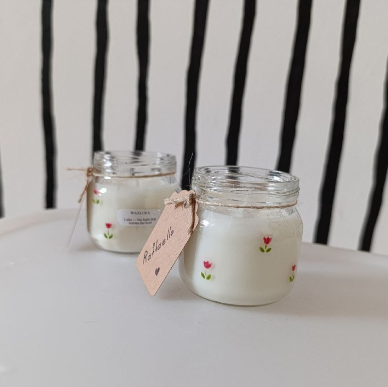 Свечи ручной работы из соевого воска 2 шт 3